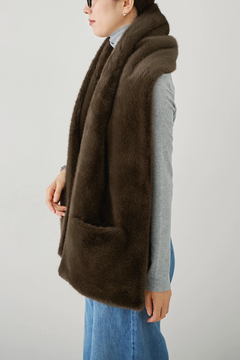HAUNT(ハウント) |POCKETED FUR STOLE