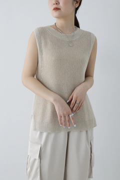 STATE OF MIND(ステートオブマインド) |sheer knit vest