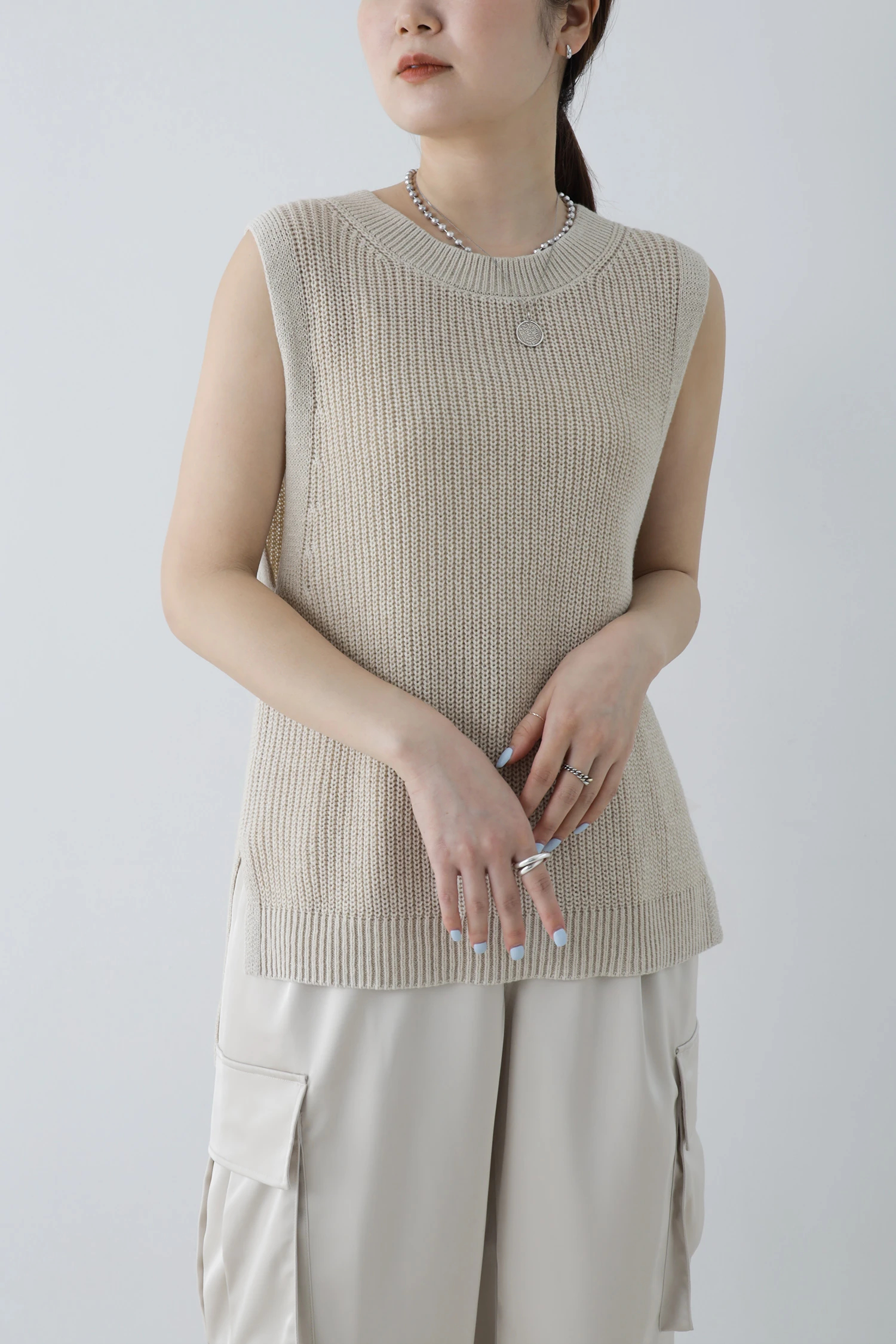 STATE OF MIND(ステートオブマインド)|sheer knit vest STATE OF MIND(ステートオブマインド)|sheer knit vest