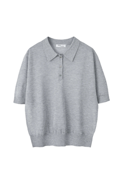 STATE OF MIND(ステートオブマインド) |sheer lame polo knit