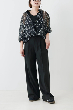 STATE OF MIND(ステートオブマインド) |dot sheer blouse