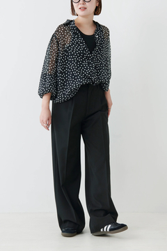 STATE OF MIND(ステートオブマインド) |dot sheer blouse