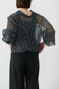 STATE OF MIND(ステートオブマインド) |dot sheer blouse