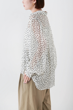 STATE OF MIND(ステートオブマインド) |dot sheer blouse