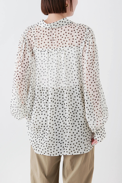 STATE OF MIND(ステートオブマインド) |dot sheer blouse