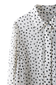 STATE OF MIND(ステートオブマインド) |dot sheer blouse