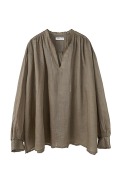 STATE OF MIND(ステートオブマインド) |linen sheer blouse
