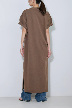 STATE OF MIND(ステートオブマインド) |short sleeve slit op