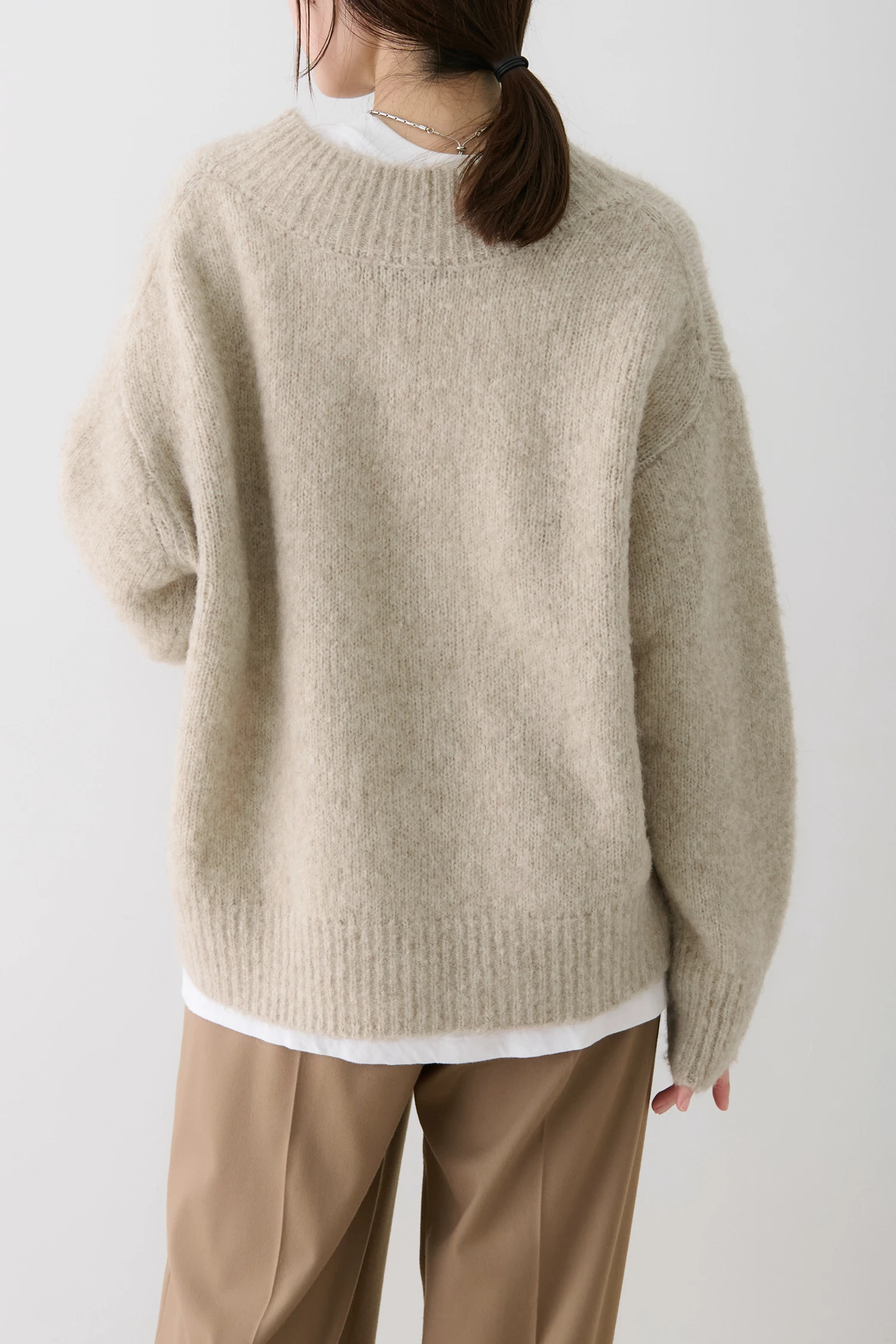 【新品未使用✨】nagonstans layered-neck pullover STATE OF MIND（ステートオブマインド）｜yak v neck poアイテムの詳細