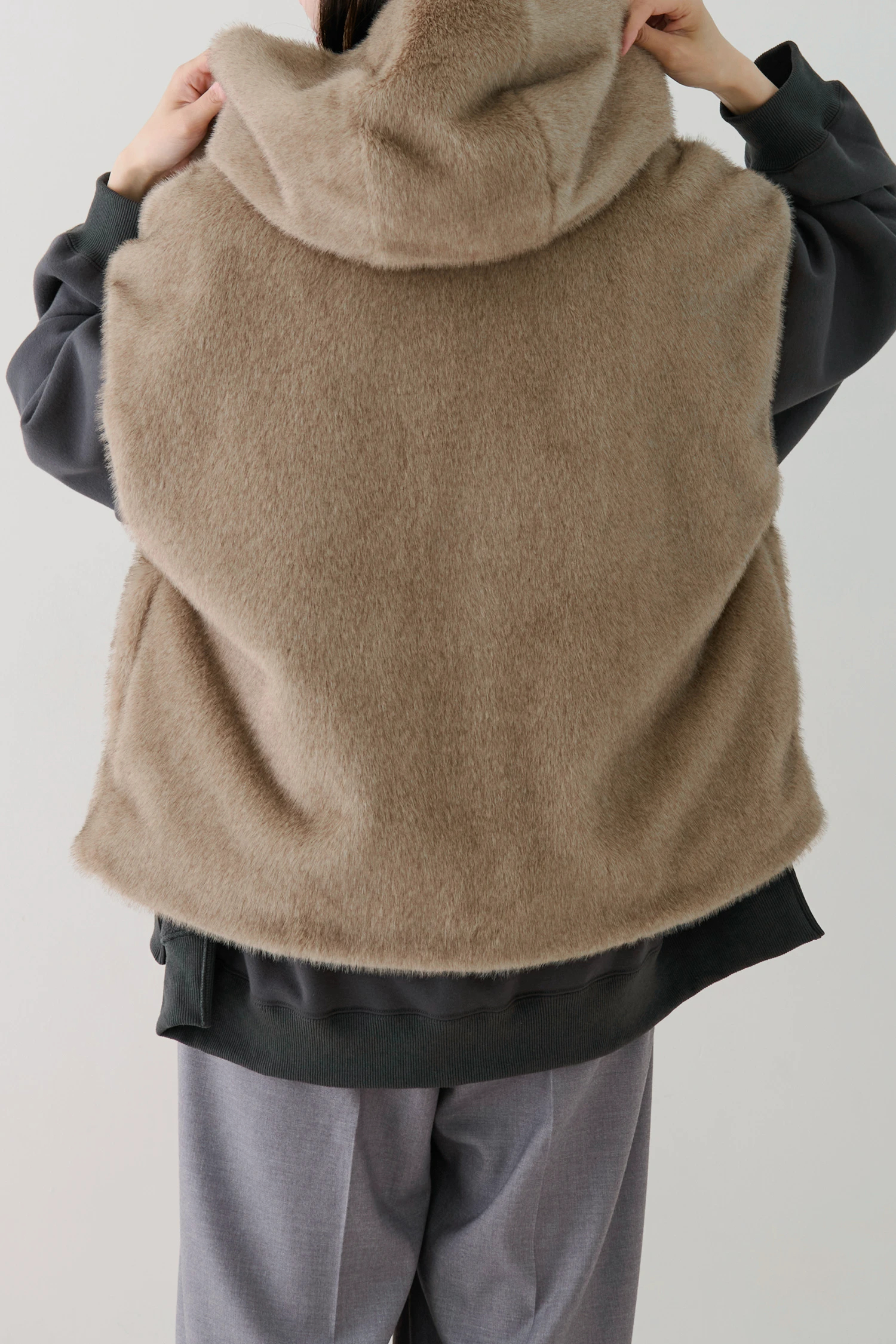 【新品未使用品】STATE OF MIND エコファーブルゾン　モカ 新品未使用品】STATE OF MIND エコファーブルゾン モカ - メルカリ