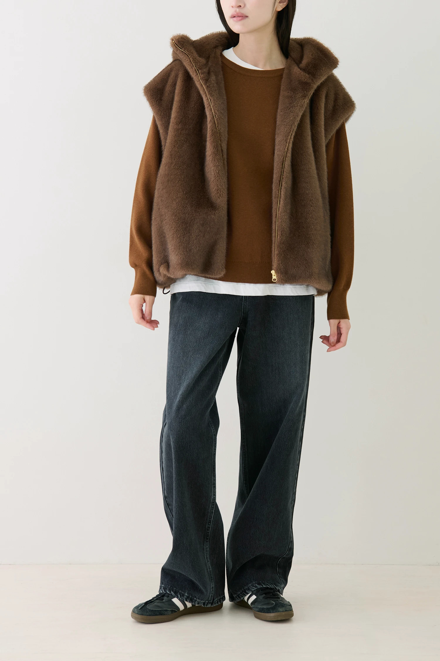 STATE OF MIND（ステートオブマインド）｜fur hoodie vestアイテムの