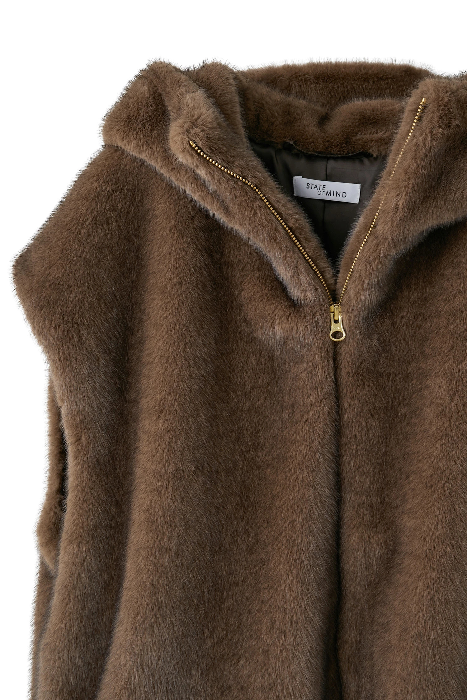 STATE OF MIND（ステートオブマインド）｜fur hoodie vestアイテムの