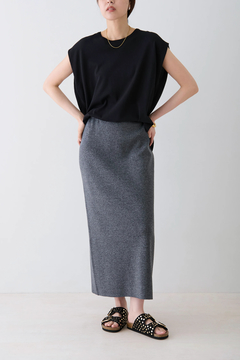 STATE OF MIND(ステートオブマインド) |lame knit skirt