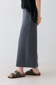 STATE OF MIND(ステートオブマインド) |lame knit skirt