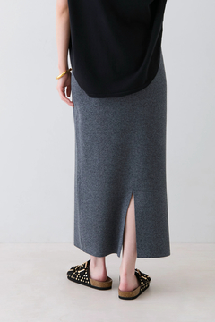 STATE OF MIND(ステートオブマインド) |lame knit skirt