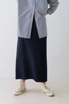 STATE OF MIND(ステートオブマインド) |lame knit skirt