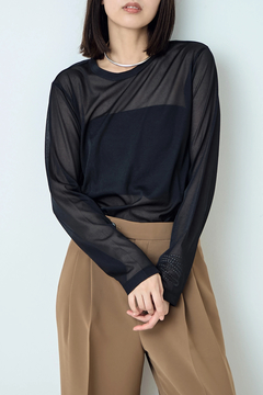 STATE OF MIND(ステートオブマインド) |sheer long-sleeve