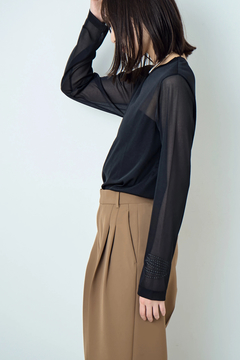 STATE OF MIND(ステートオブマインド) |sheer long-sleeve