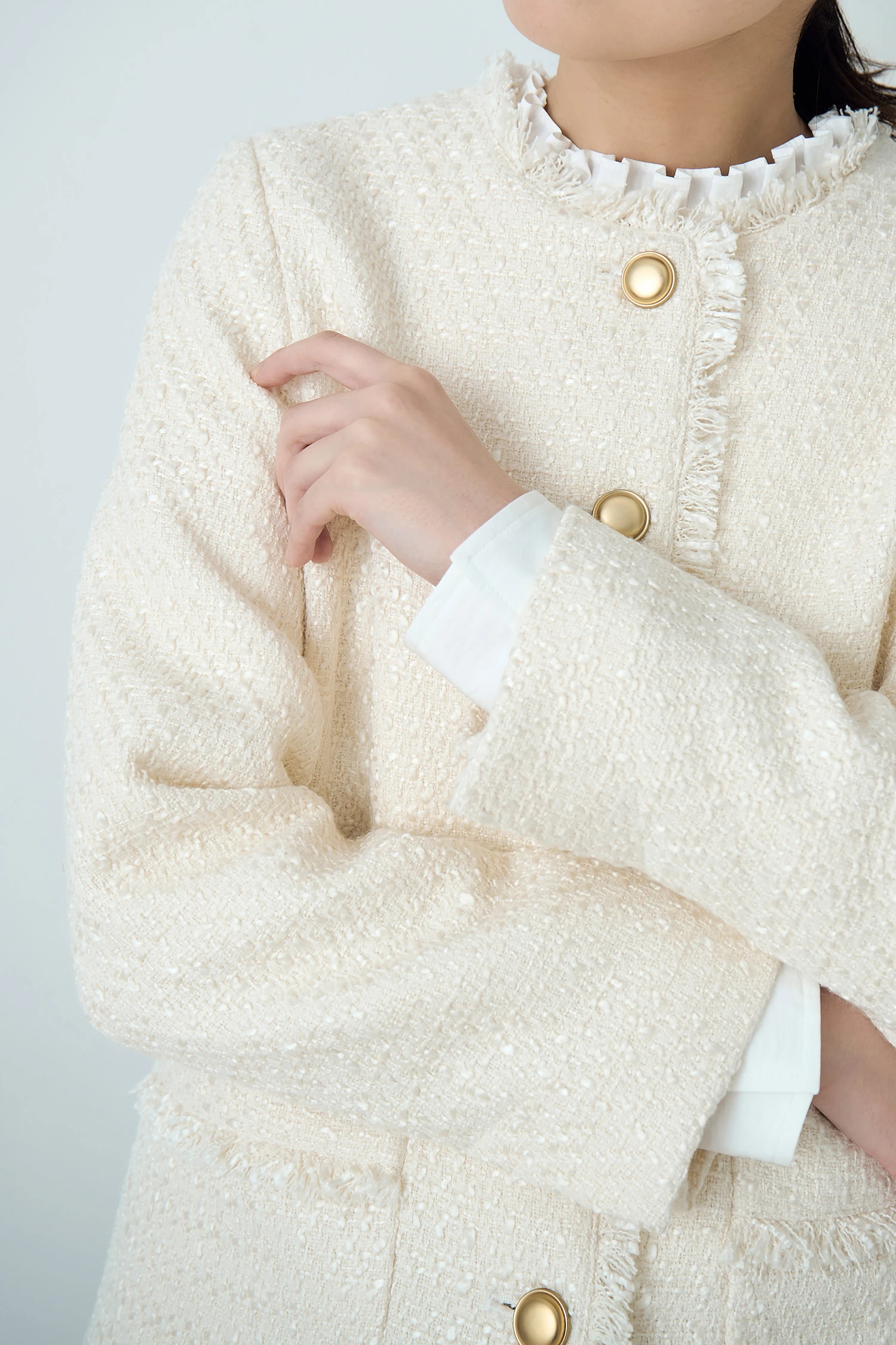 STATE OF MIND（ステートオブマインド）｜tweed crew jacketアイテムの