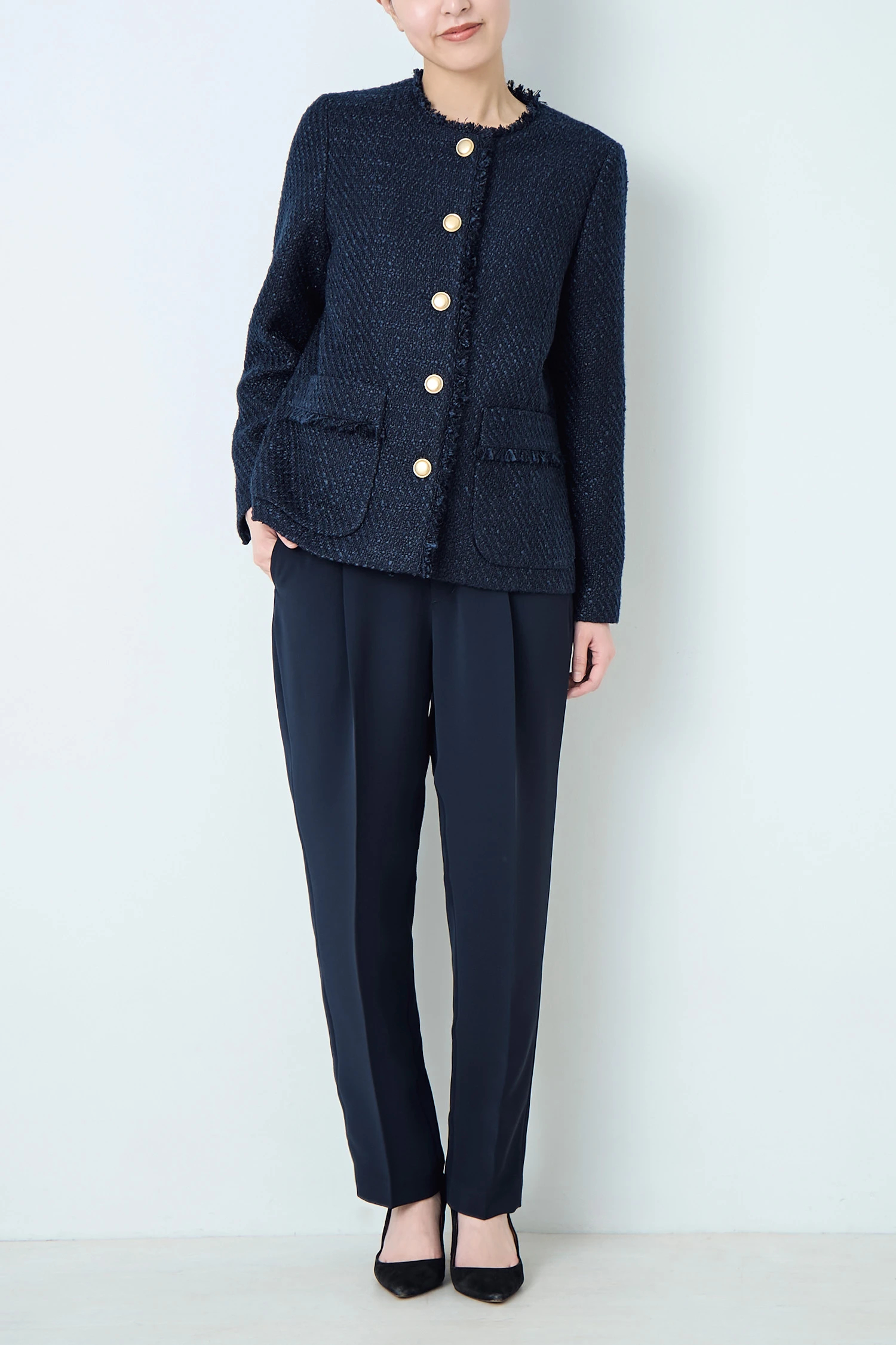 STATE OF MIND（ステートオブマインド）｜tweed crew jacketアイテムの