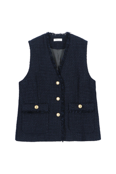 STATE OF MIND(ステートオブマインド) |tweed v-neck vest
