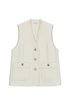 STATE OF MIND(ステートオブマインド) |tweed v-neck vest