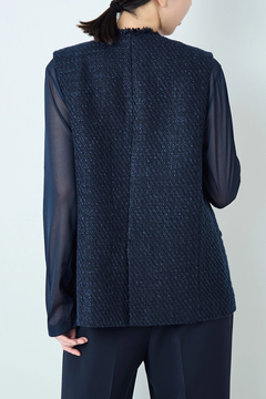 STATE OF MIND(ステートオブマインド) |tweed v-neck vest