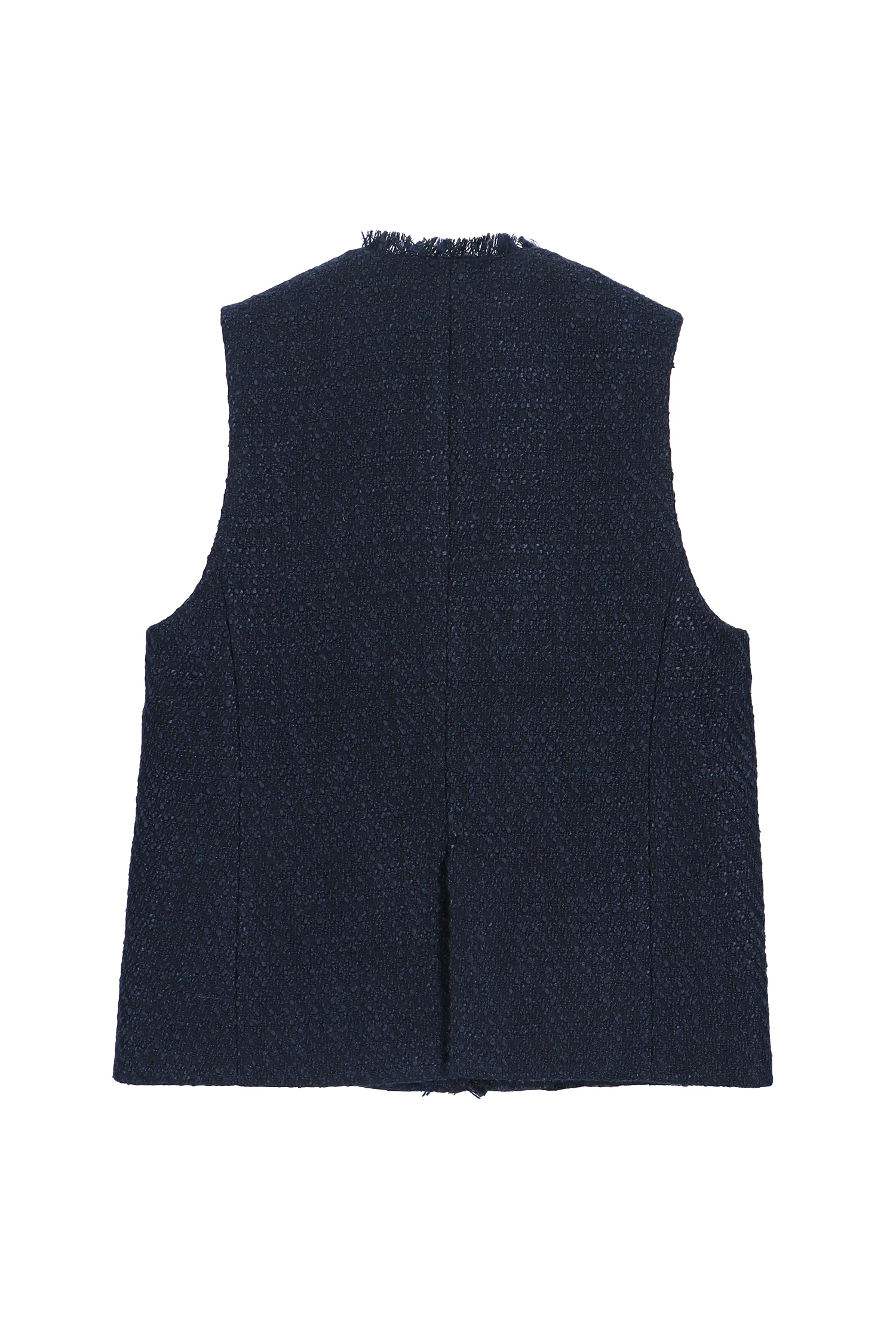 STATE OF MIND（ステートオブマインド）｜tweed v-neck vestアイテムの