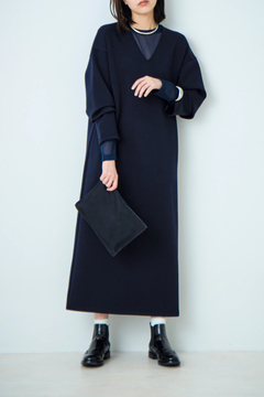 STATE OF MIND(ステートオブマインド) |v-neck dress