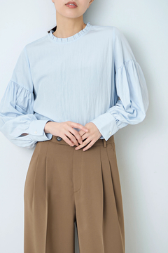 STATE OF MIND(ステートオブマインド) |ruffled neck blouse