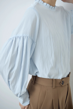 STATE OF MIND(ステートオブマインド) |ruffled neck blouse