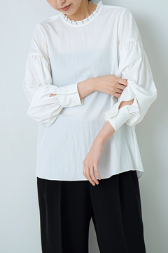 STATE OF MIND(ステートオブマインド) |ruffled neck blouse
