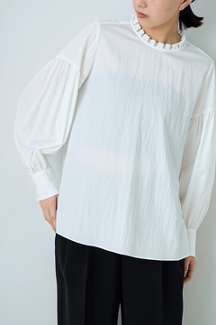 STATE OF MIND(ステートオブマインド) |ruffled neck blouse
