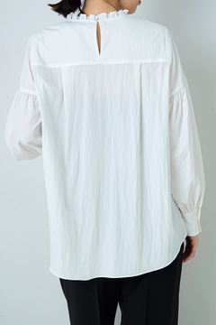 STATE OF MIND(ステートオブマインド) |ruffled neck blouse