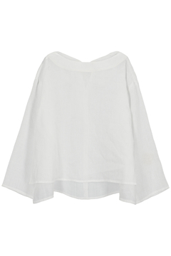 STATE OF MIND(ステートオブマインド) |linen back-tie blouse