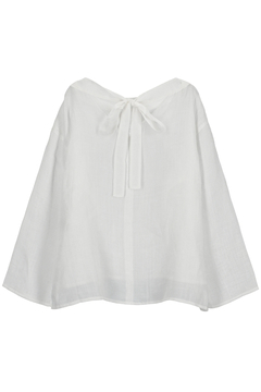 STATE OF MIND(ステートオブマインド) |linen back-tie blouse