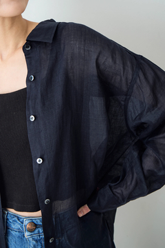 STATE OF MIND(ステートオブマインド) |linen oversized shirt