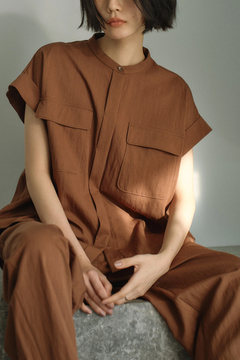 STATE OF MIND(ステートオブマインド) |twill pocket blouse