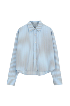STATE OF MIND(ステートオブマインド) |striped crop shirt