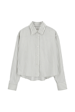 STATE OF MIND(ステートオブマインド) |striped crop shirt