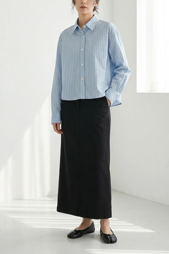 STATE OF MIND(ステートオブマインド) |striped crop shirt