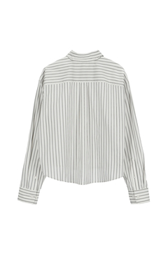 STATE OF MIND(ステートオブマインド) |striped crop shirt