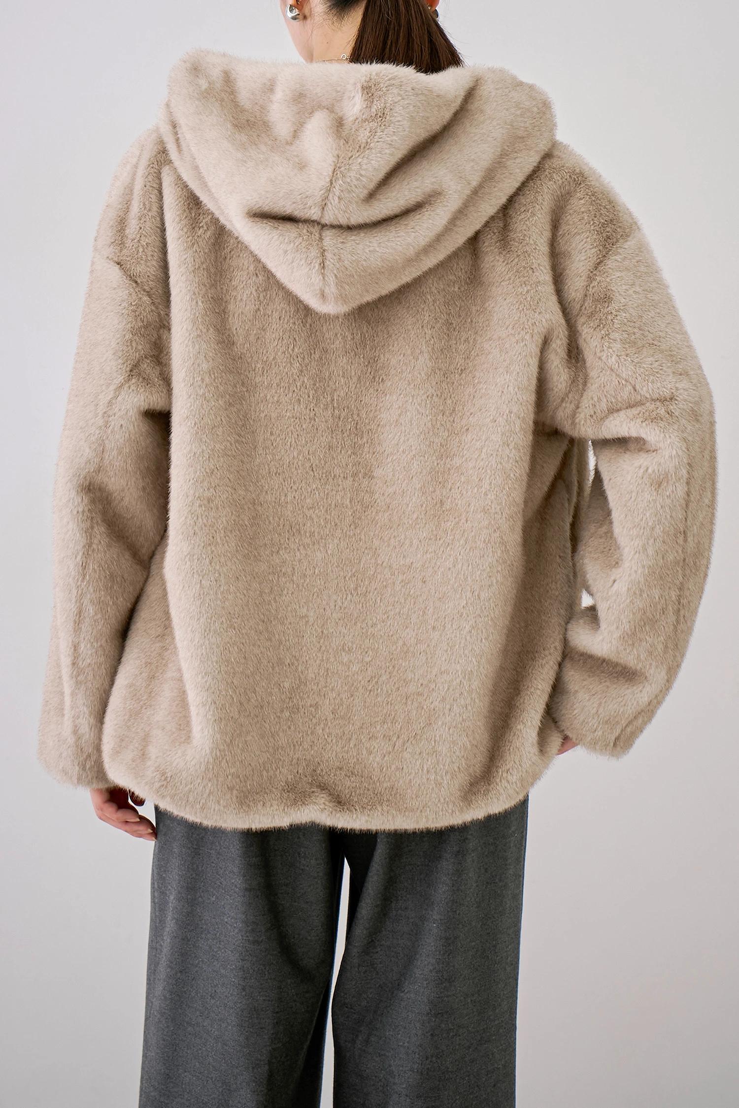 STATE OF MIND fur blouson ライトグレー STATE OF MIND（ステートオブマインド）｜fur blousonアイテムの詳細