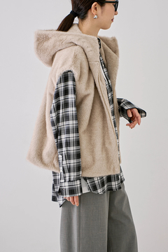 STATE OF MIND(ステートオブマインド) |fur hoodie vest