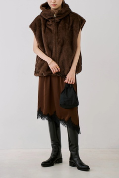 STATE OF MIND(ステートオブマインド) |fur hoodie vest