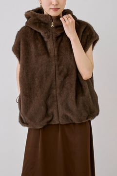 STATE OF MIND(ステートオブマインド) |fur hoodie vest