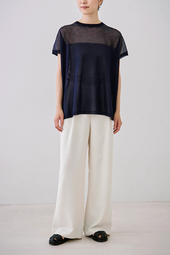 STATE OF MIND(ステートオブマインド) |sheer yoke knit