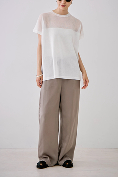 STATE OF MIND(ステートオブマインド) |sheer yoke knit