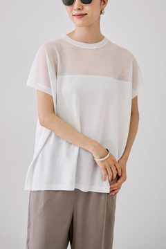 STATE OF MIND(ステートオブマインド) |sheer yoke knit