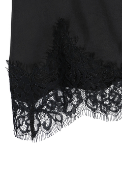 STATE OF MIND(ステートオブマインド) |satin lace skirt